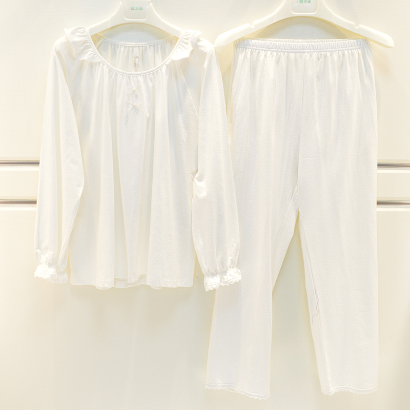 彩色品牌睡衣女士秋家居服8127