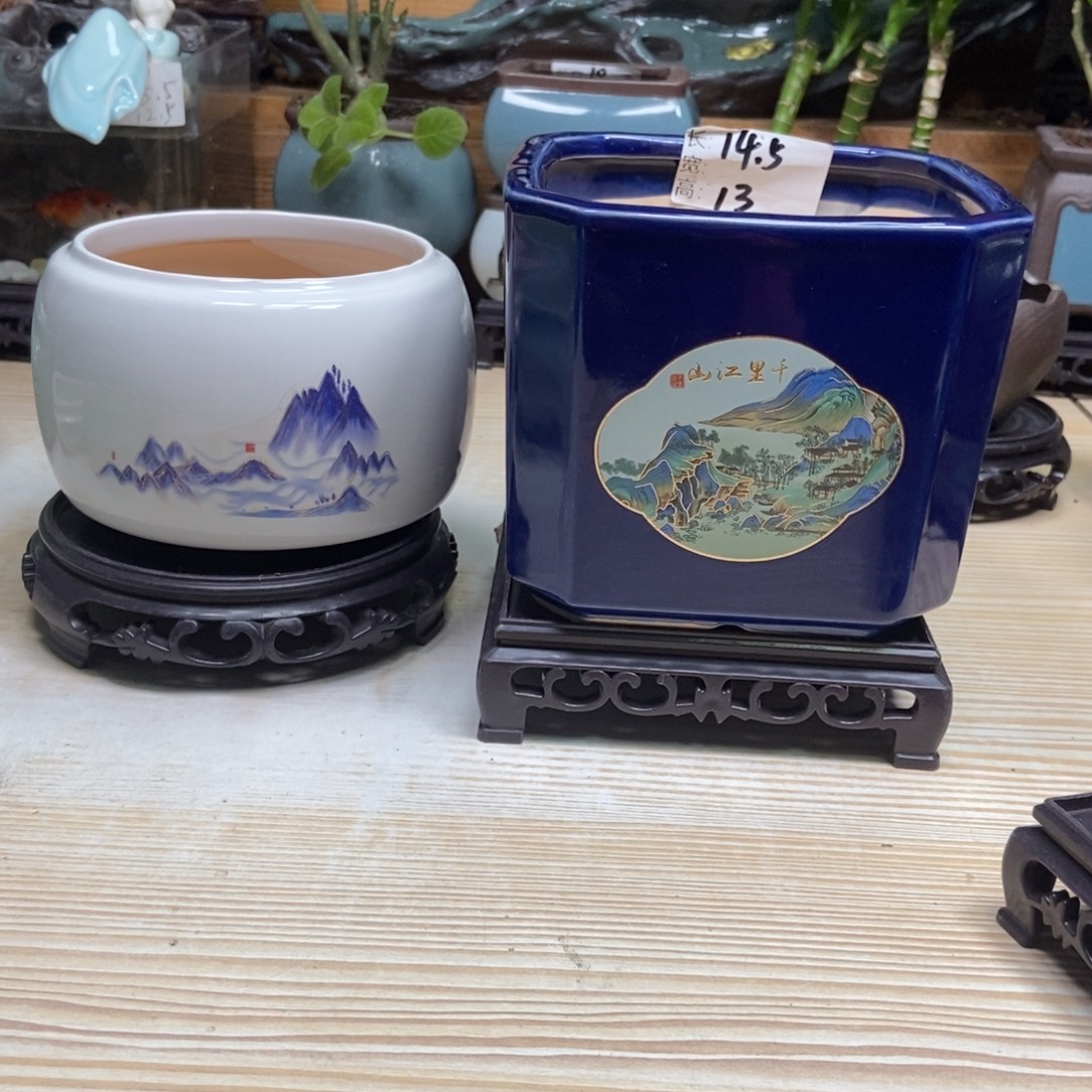 瓷片陶瓷花盆陶瓷艺术