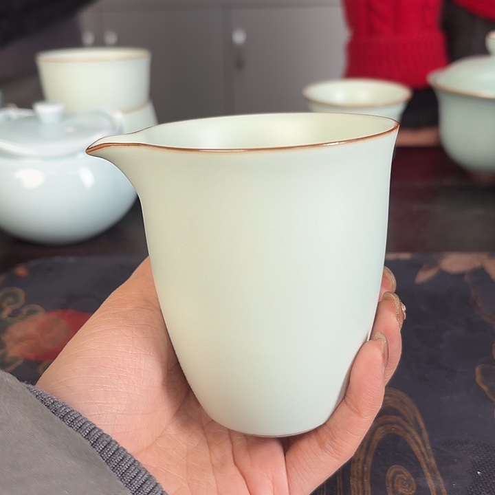 龙泉云间青瓷小米茶器