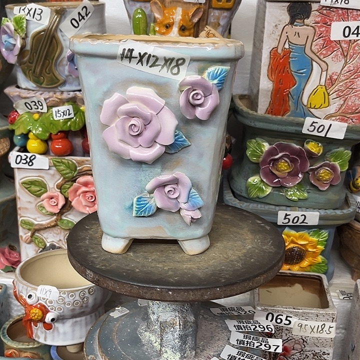 粗陶材质多肉花盆