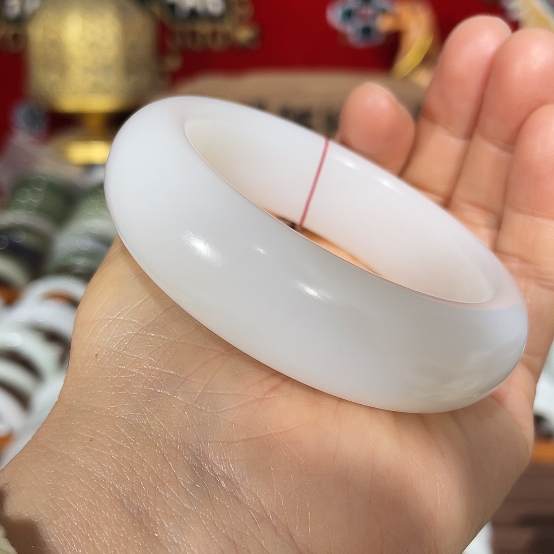 和田玉手镯未镶嵌和田玉羊脂玉手镯