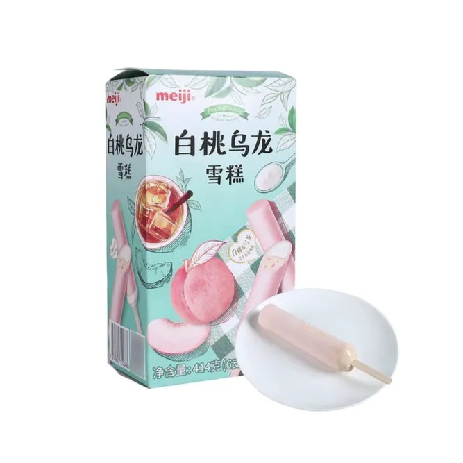 meiji/明治白桃乌龙雪糕 414g/6支次日达