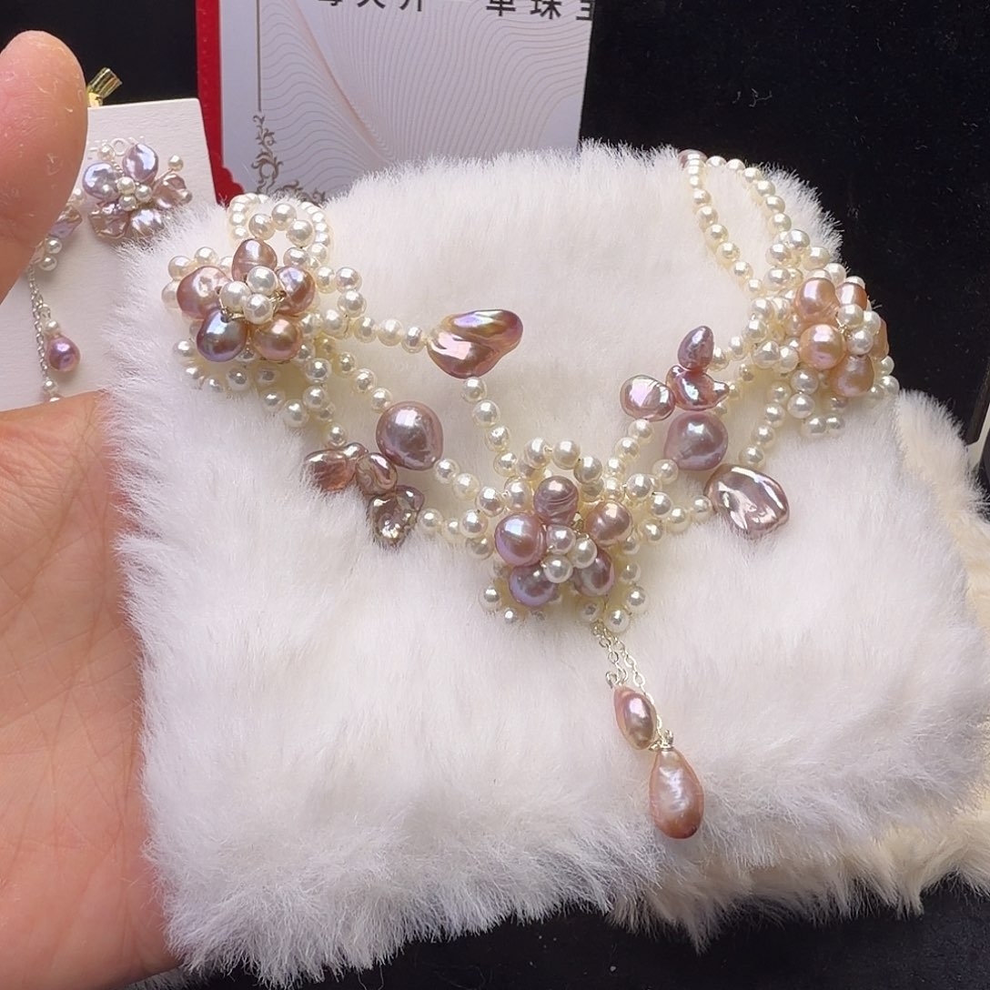 琉璃纯铜合金项链