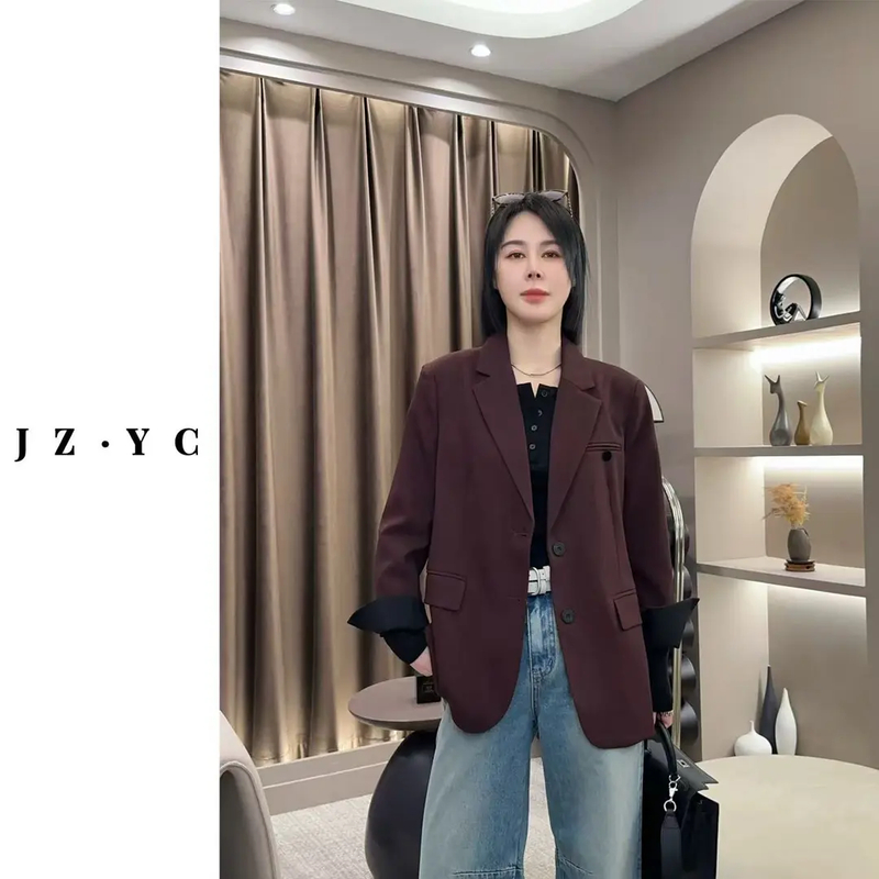 【 洁子推荐】 2025春季新款251121气质显瘦休闲西装外套JZYC