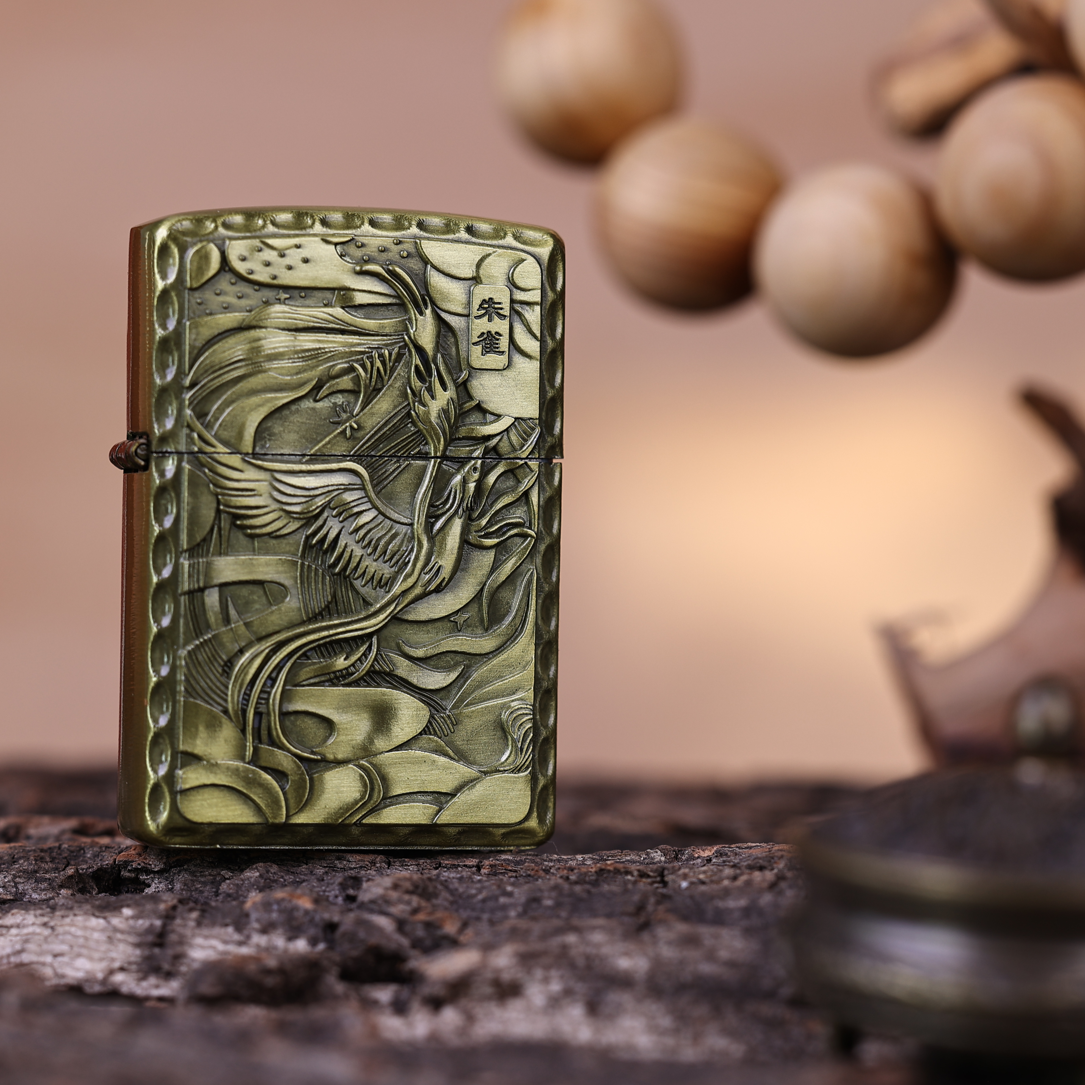 【火机云仓供应商】朱雀-3D浮雕朱雀防风煤油打火机老九门四圣兽