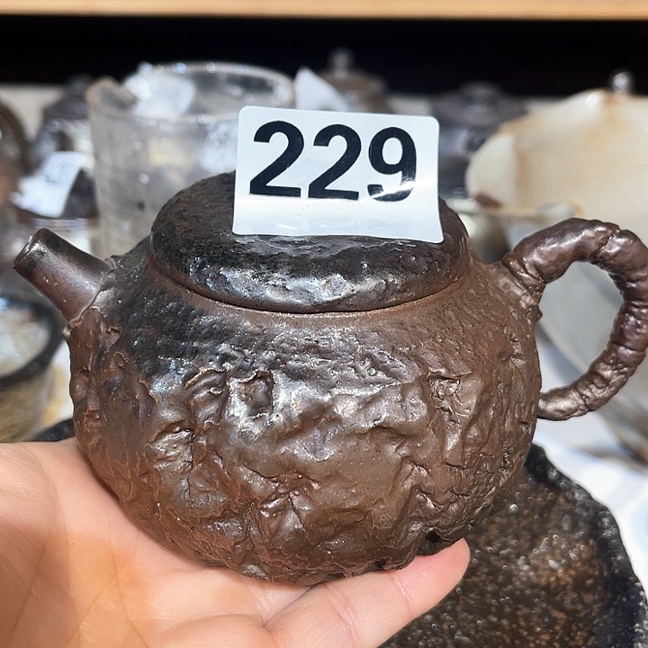 壶高温柴烧陶泥手工壶