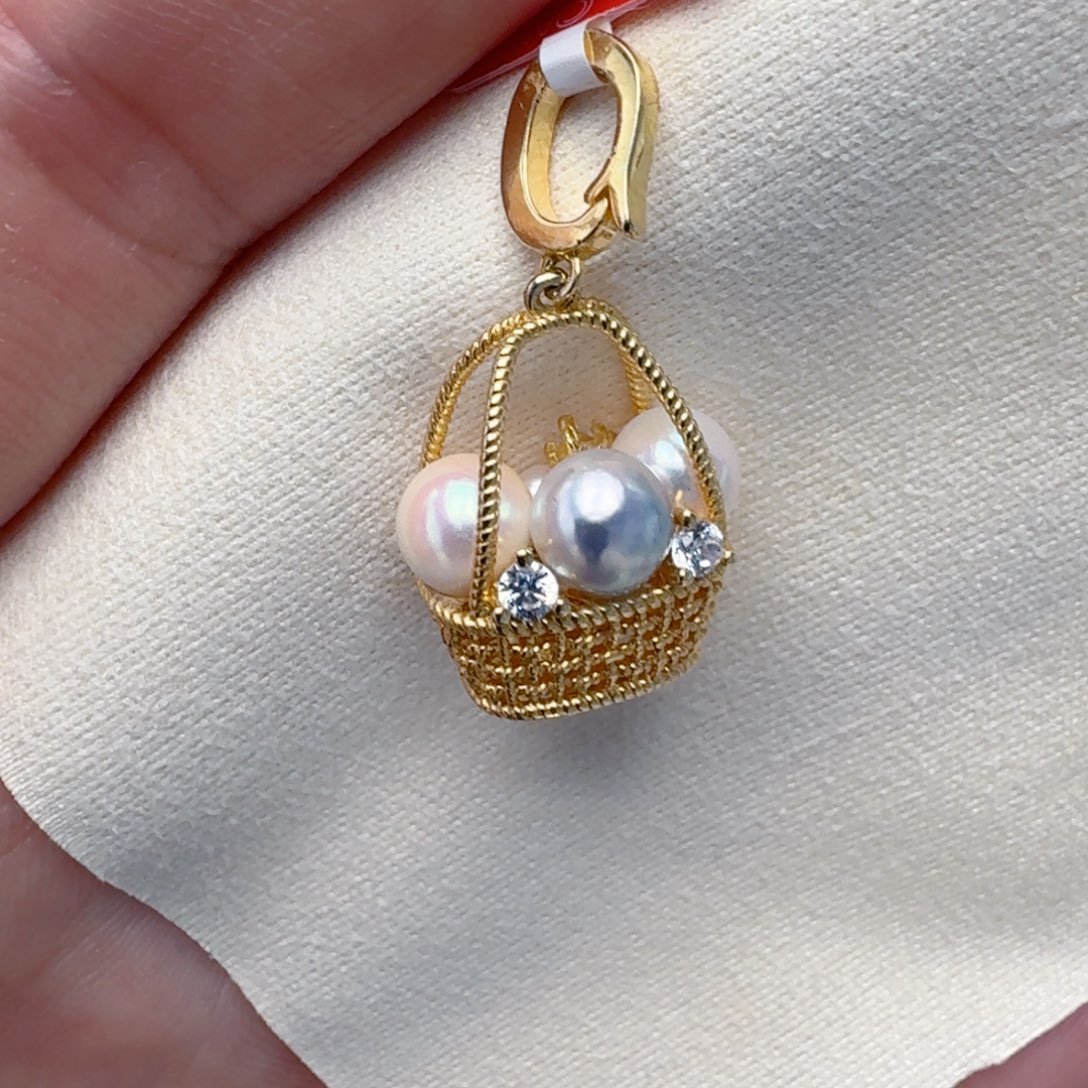 银S925镶嵌海水珍珠颈饰@@xx468