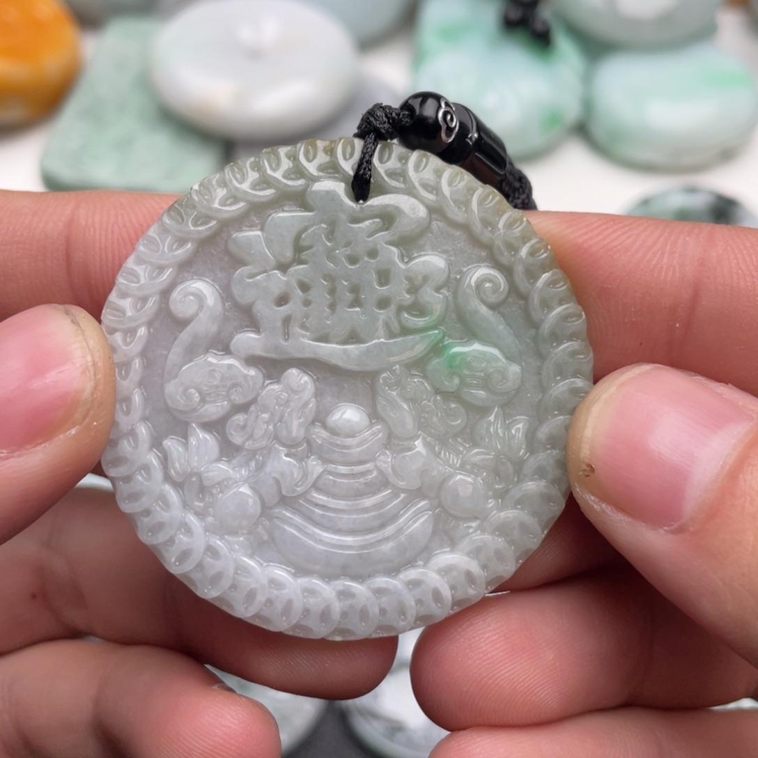 翡翠未镶嵌吊坠(不含链)