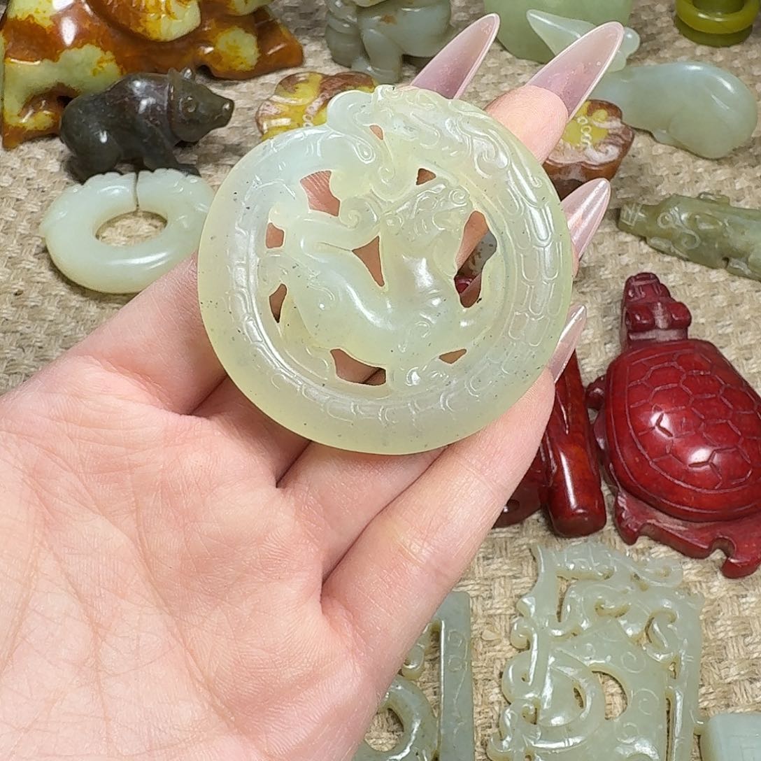 白玉菩提吊坠挂件