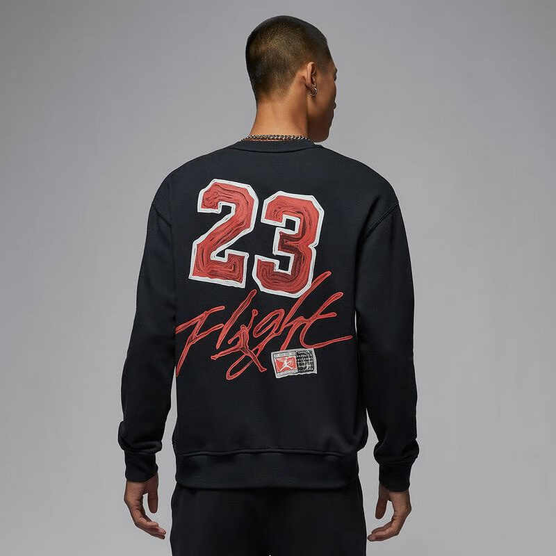 耐克秋季上新男2025春季背标印花篮球运动宽松套头衫IB5605010