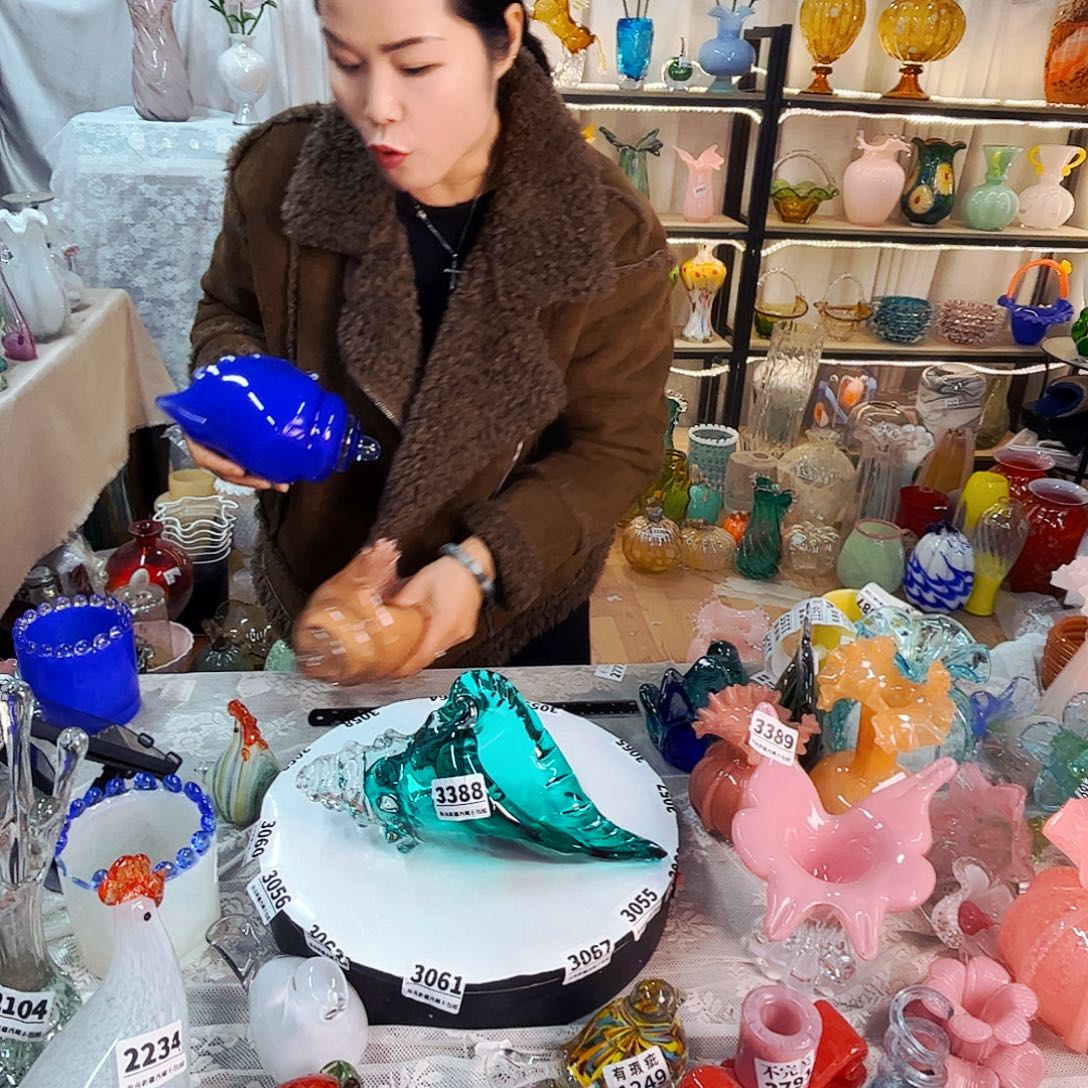海螺家悦美居琉璃摆件3388