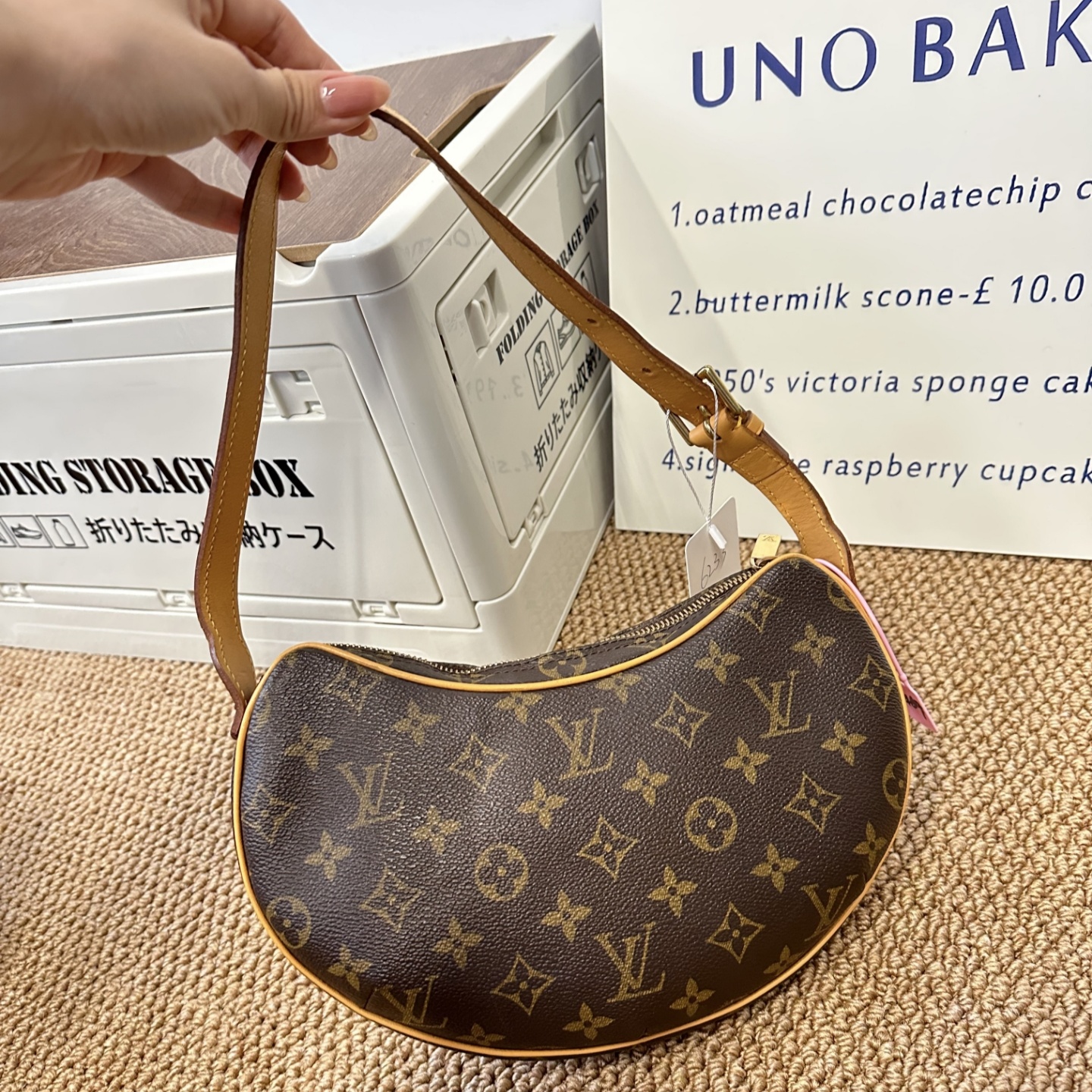 修复品Lv豌豆包小号 原皮二手