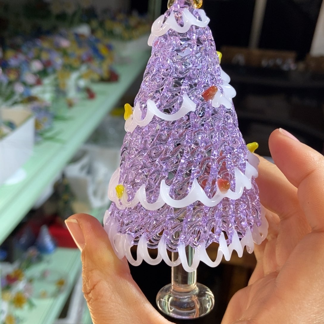 *****琉璃手工艺品紫白