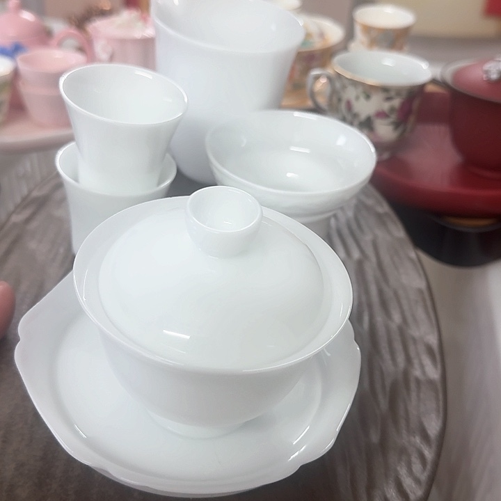微瑕陶瓷茶具茶杯茶壶