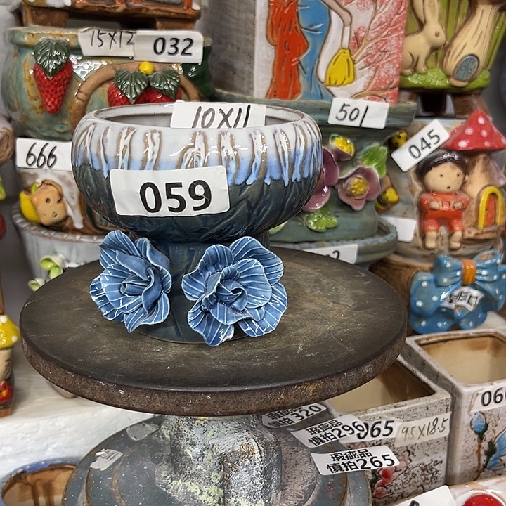粗陶材质多肉花盆