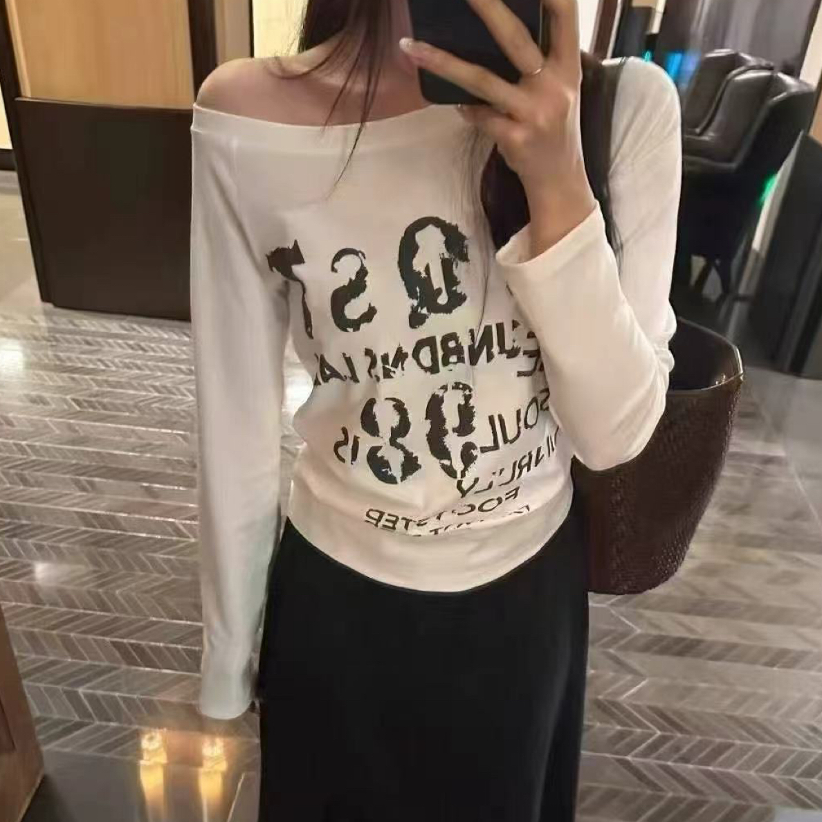 针织复古港风常规款印花设计师短袖小狗T恤网红