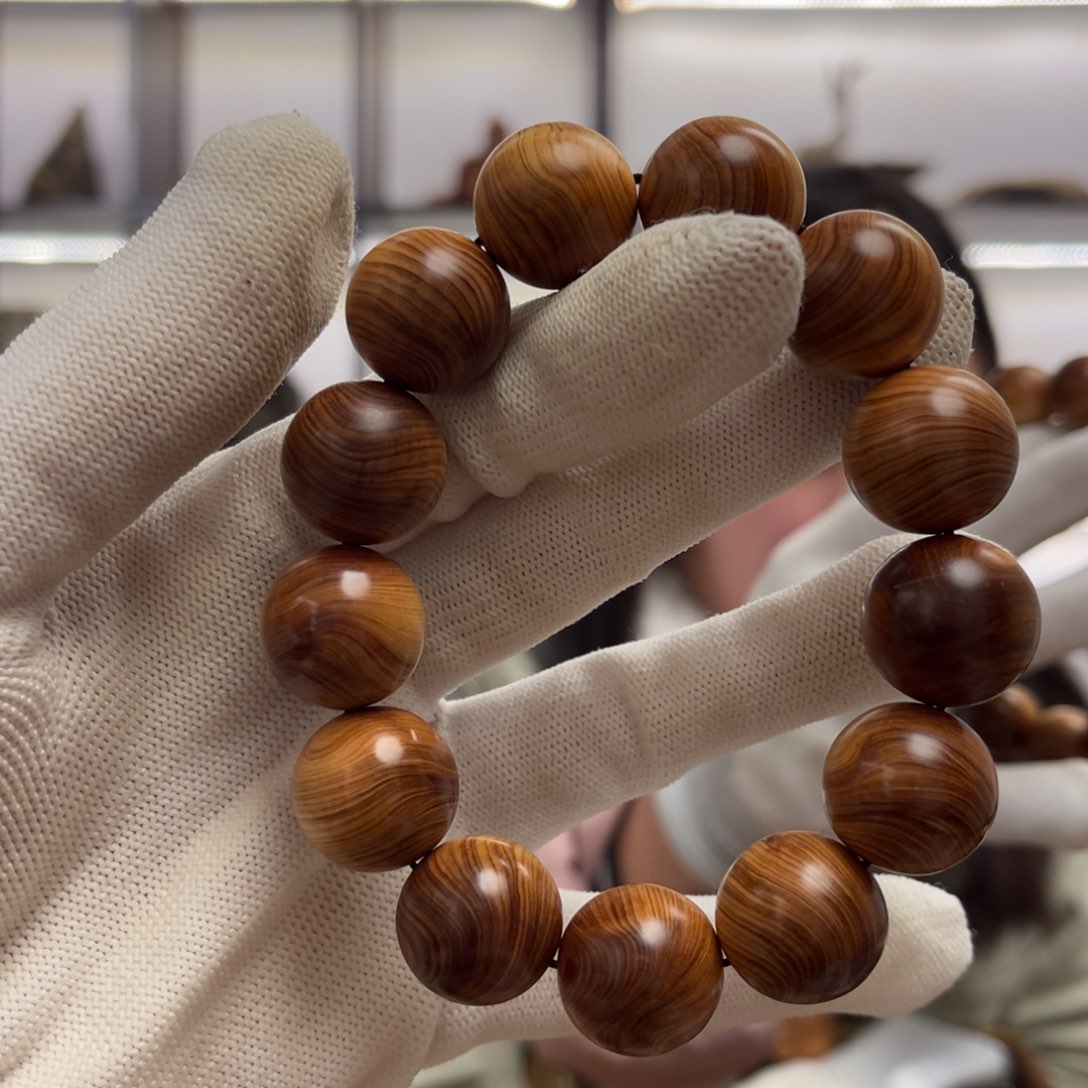 柏木（崖柏）手串/手链18黑油乱纹泥膏香料药香37.8