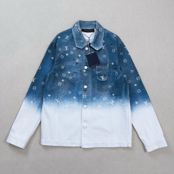 未使用 LouisVuitton/路易威登 星空老花牛仔外套/XS码/WL1813
