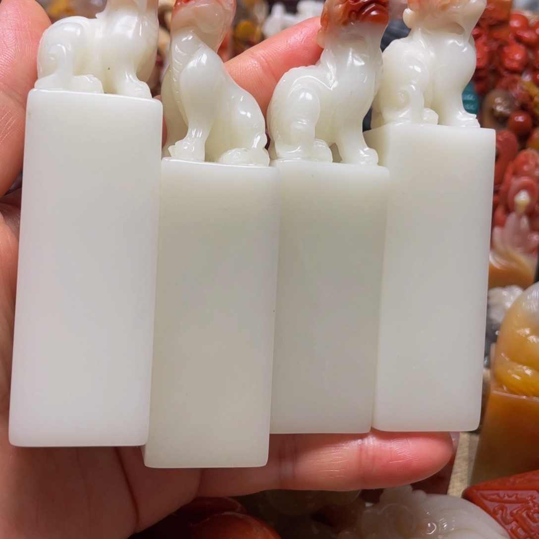 昌化石印石jing mei fu rong