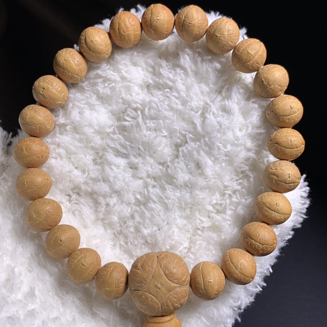 11mm毕业级尼泊尔凤眼菩提，黄皮油籽，矮桩大眼睛