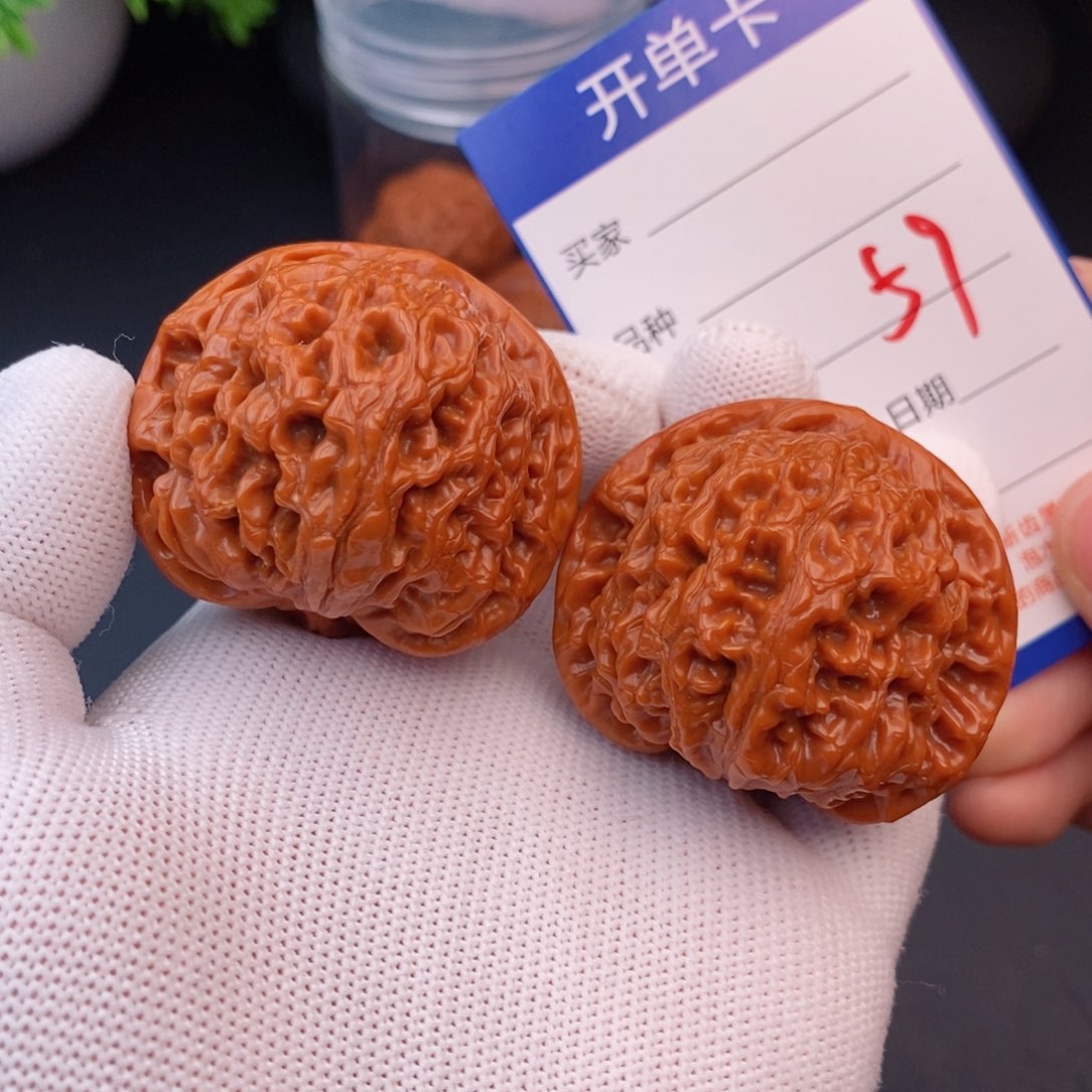 文玩核桃把件43水龙纹59