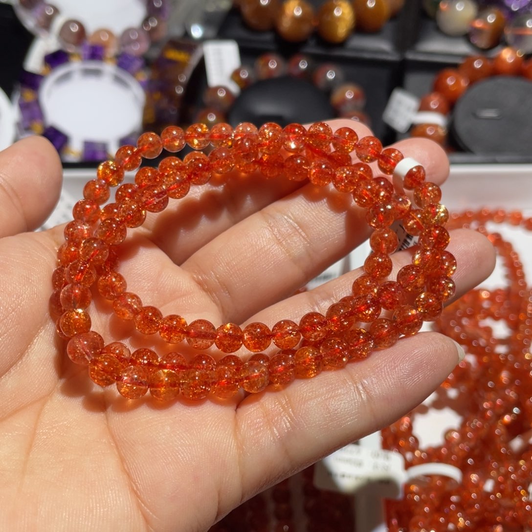 手链未镶嵌日光石快*金太阳多圈5.5mm左右