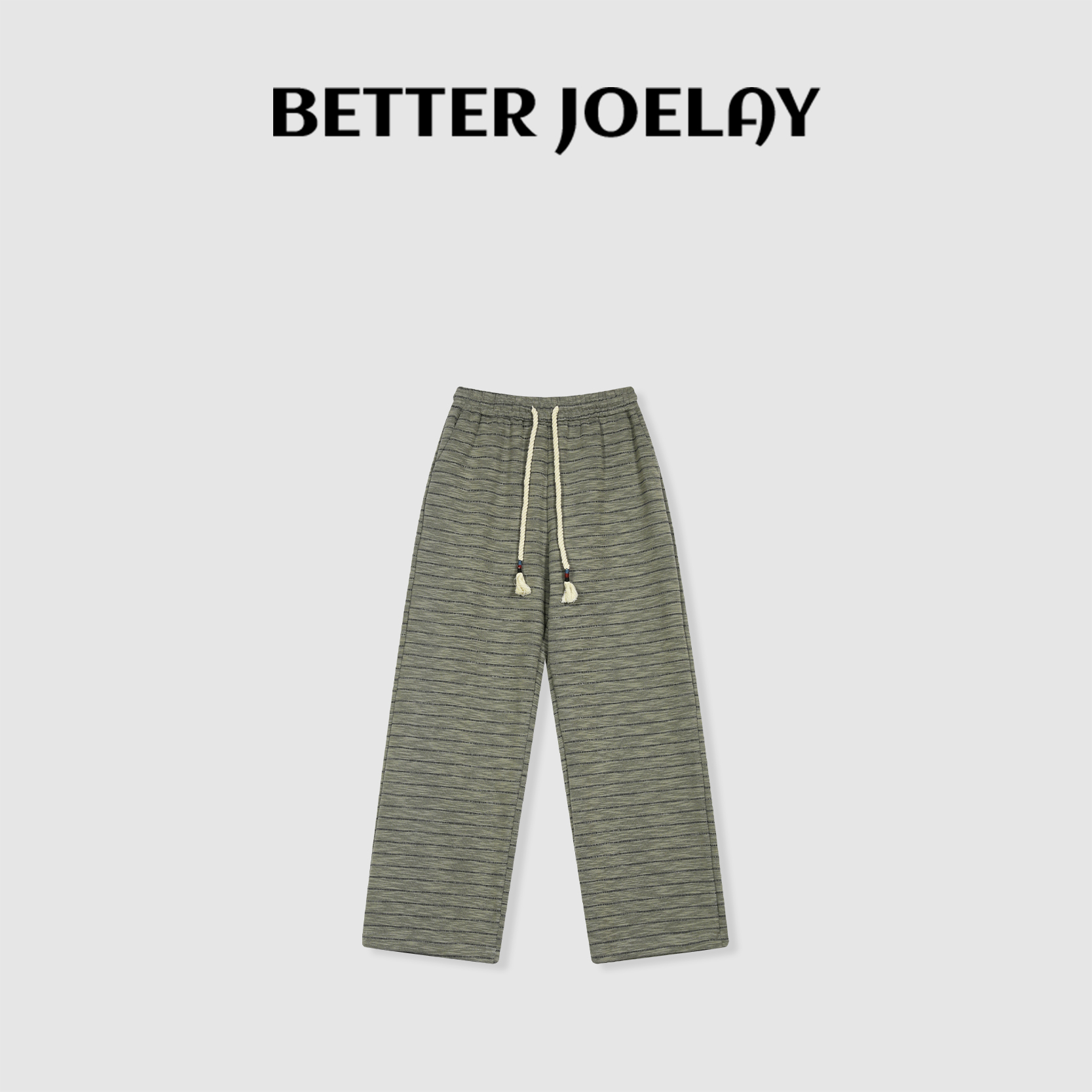 BETTER JOELAY-【巴黎记事】百搭宽松休闲裤经典垂感长裤KKH2171