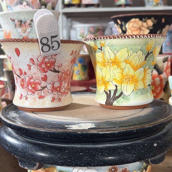 满39.9包邮景德镇手绘花盆