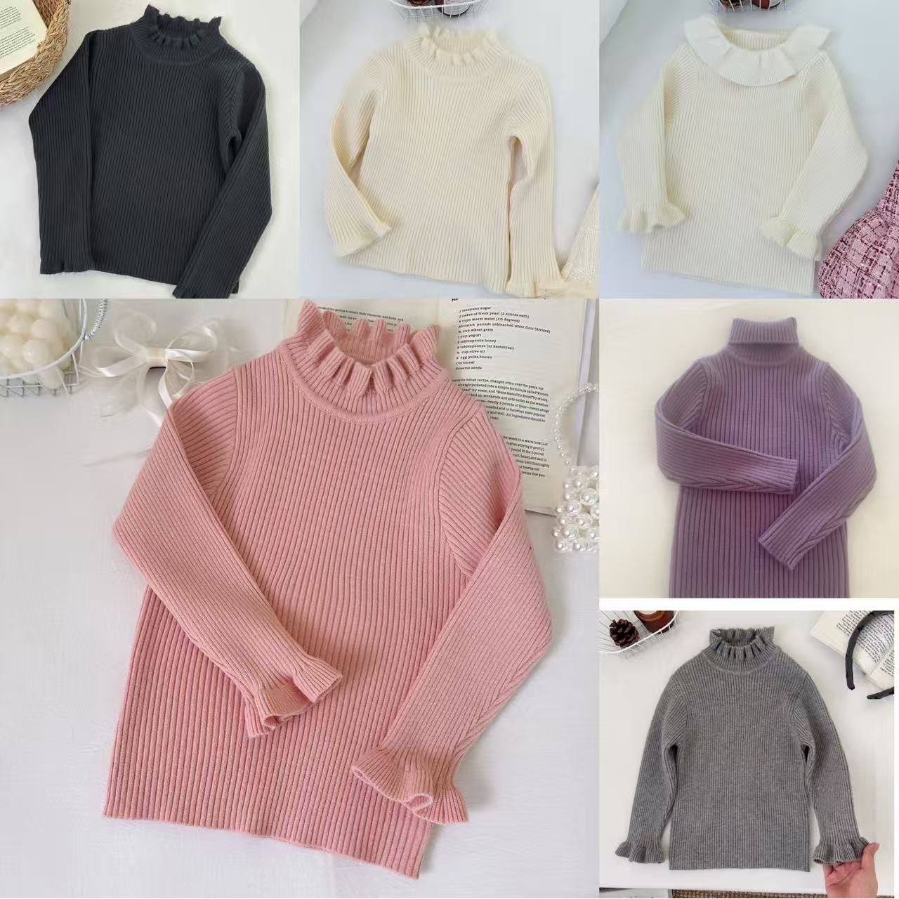 秋冬季百搭女童毛衣D66666