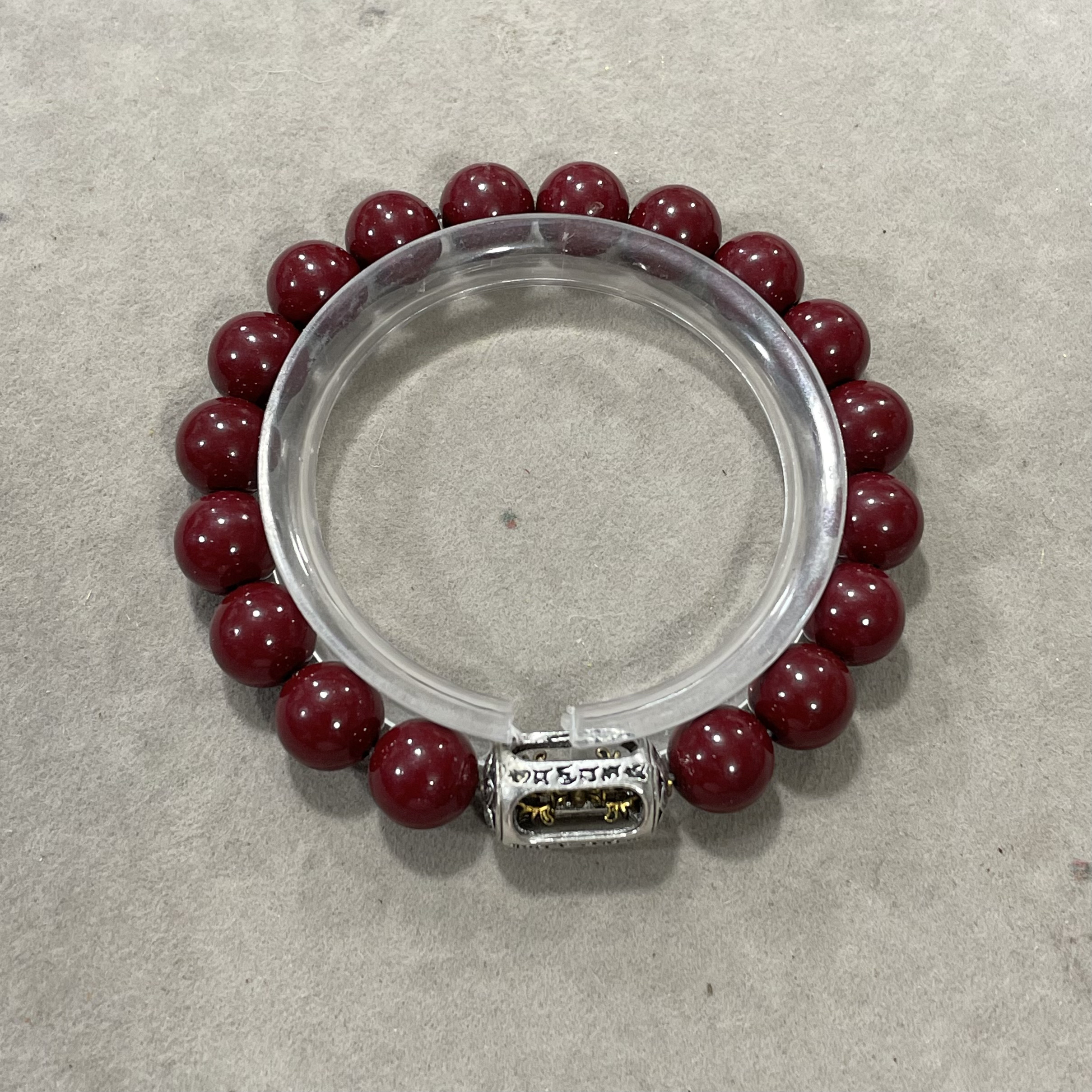 含辰砂工艺品C767辰砂卡1.0单圈手串（合成）