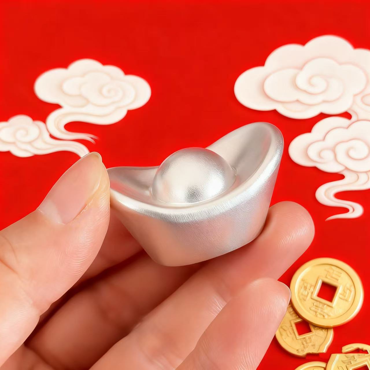 精美实心福宝婚庆订婚收藏每个10g福宝摆件A送礼袋/礼盒