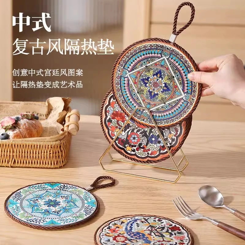 【买一送一】中式青花瓷数码配件车载垫