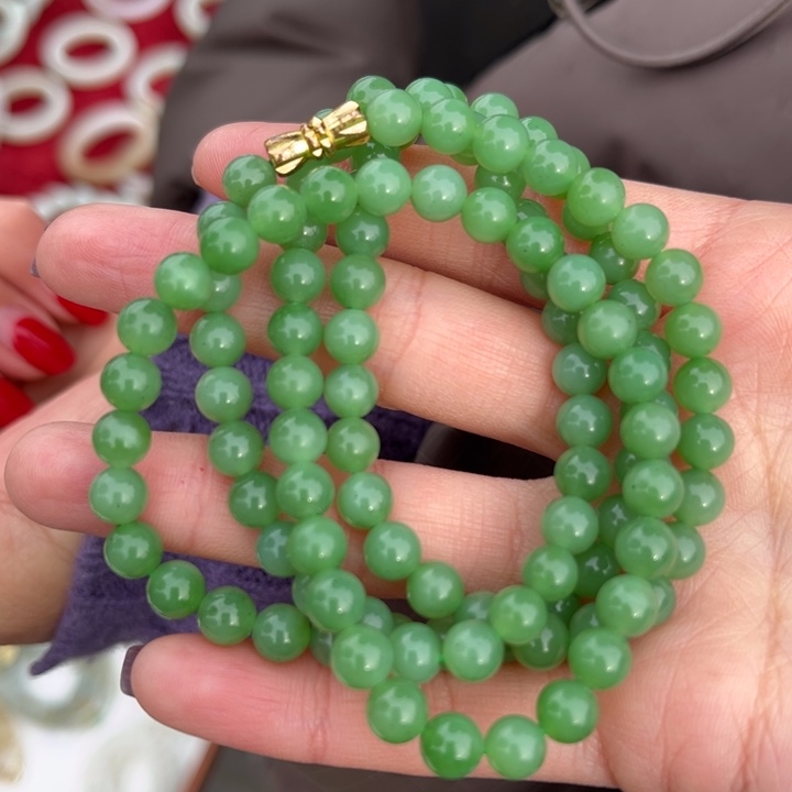 和田玉颈饰未镶嵌卡6