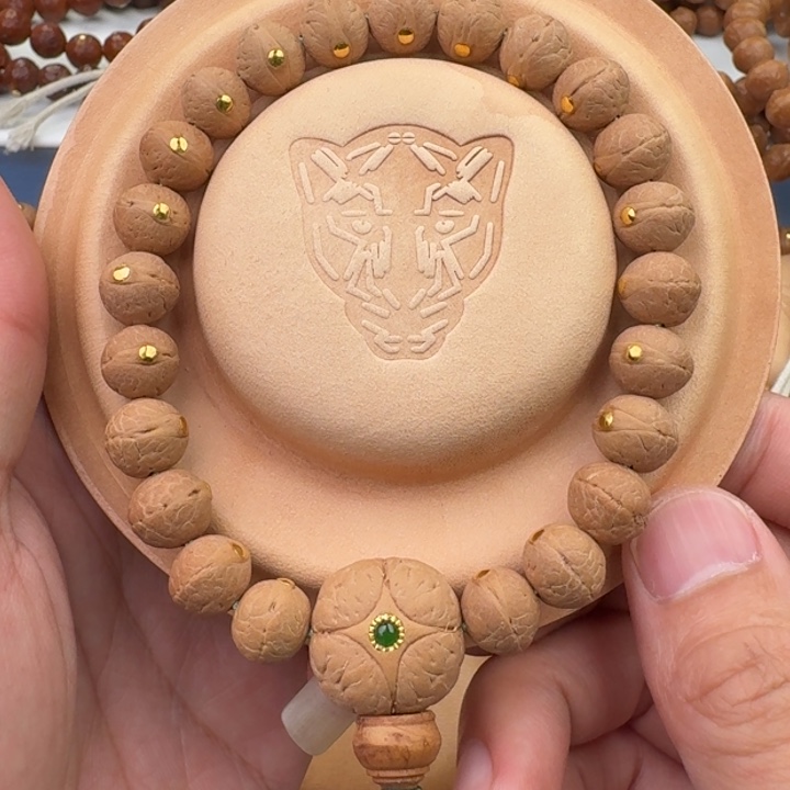 凤眼菩提手串10.5金钉实心籽