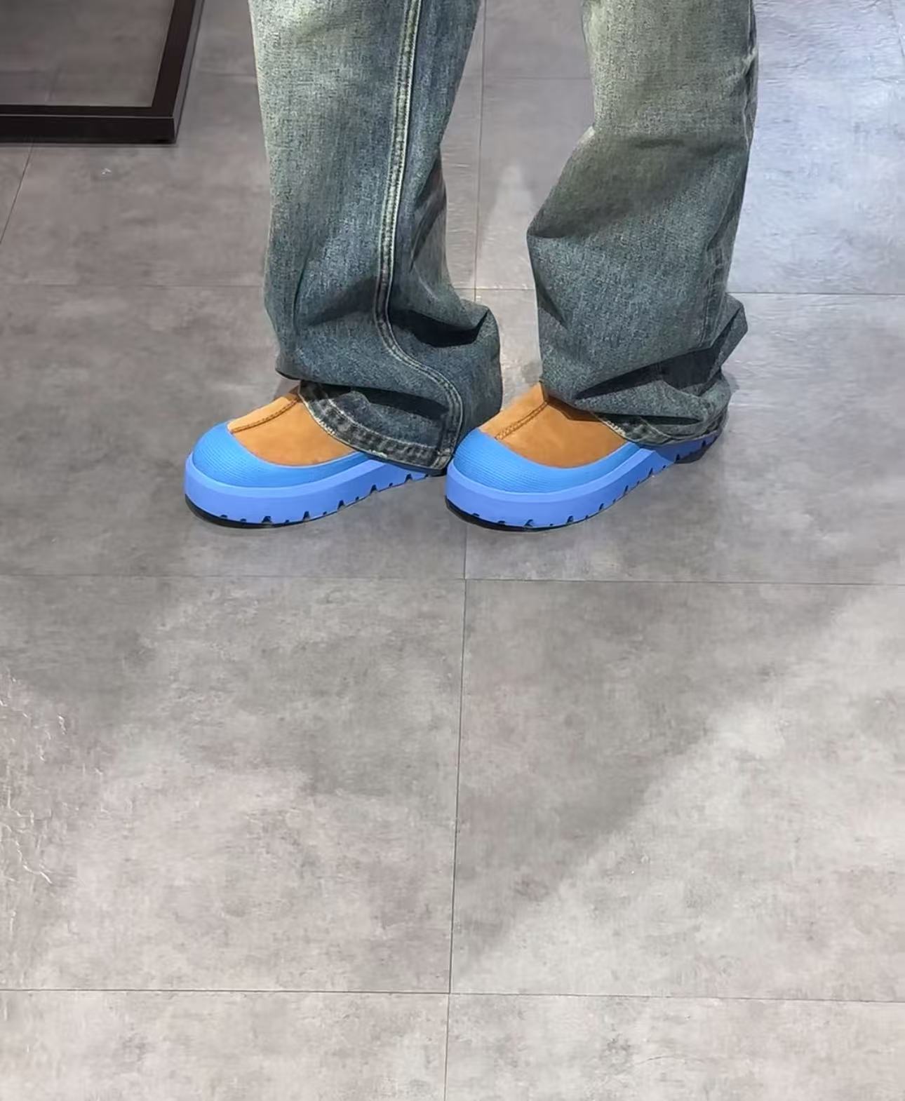 王一博同款雪地靴男女款2025新款冬季加绒加厚保暖防滑一脚蹬棉鞋