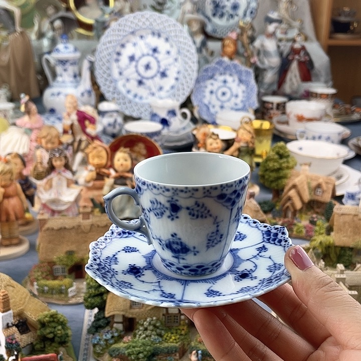 中古欧瓷瓷器小房子