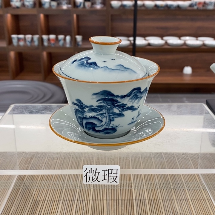 釉下老陶泥手工绘制