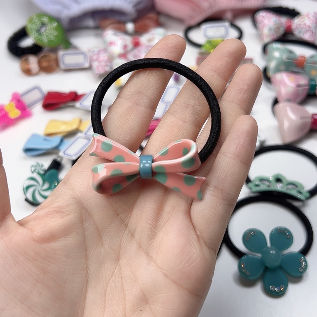 韩国儿童波点发圈