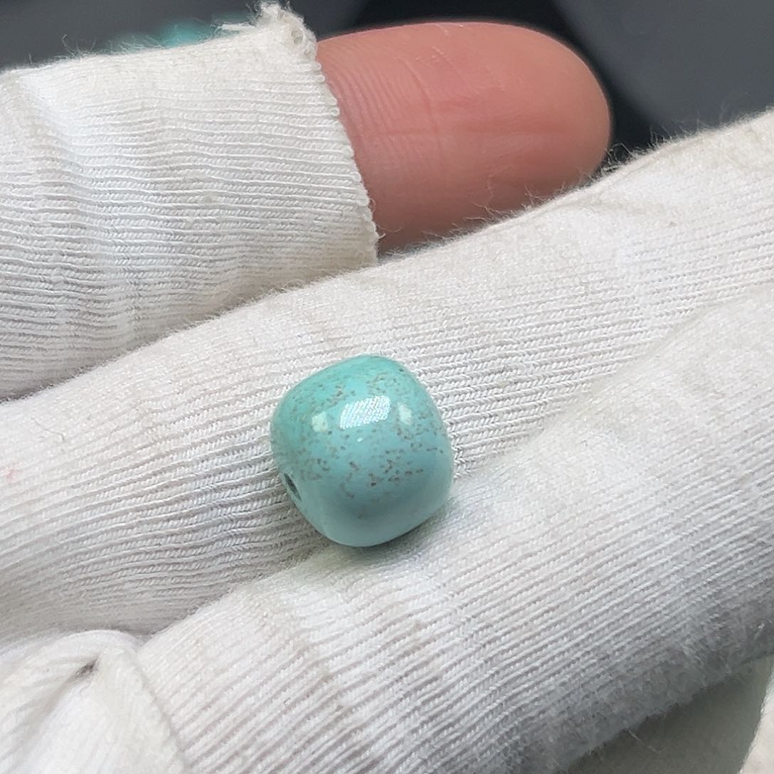 绿松石珠宝奇石未镶嵌6*7