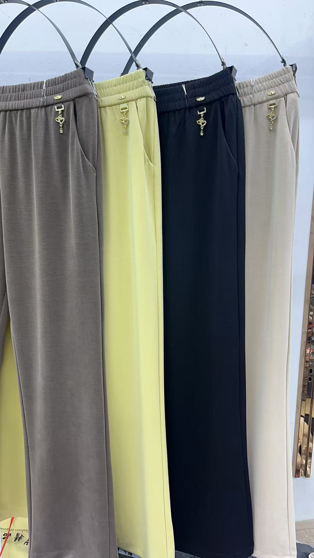 夏季时尚休闲舒适百搭砂洗莫代尔女裤