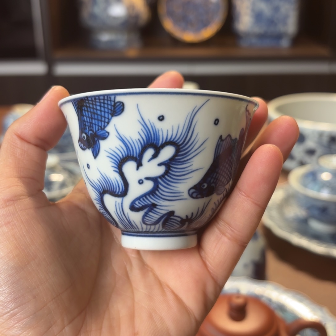 景德镇手工手绘茶具微瑕