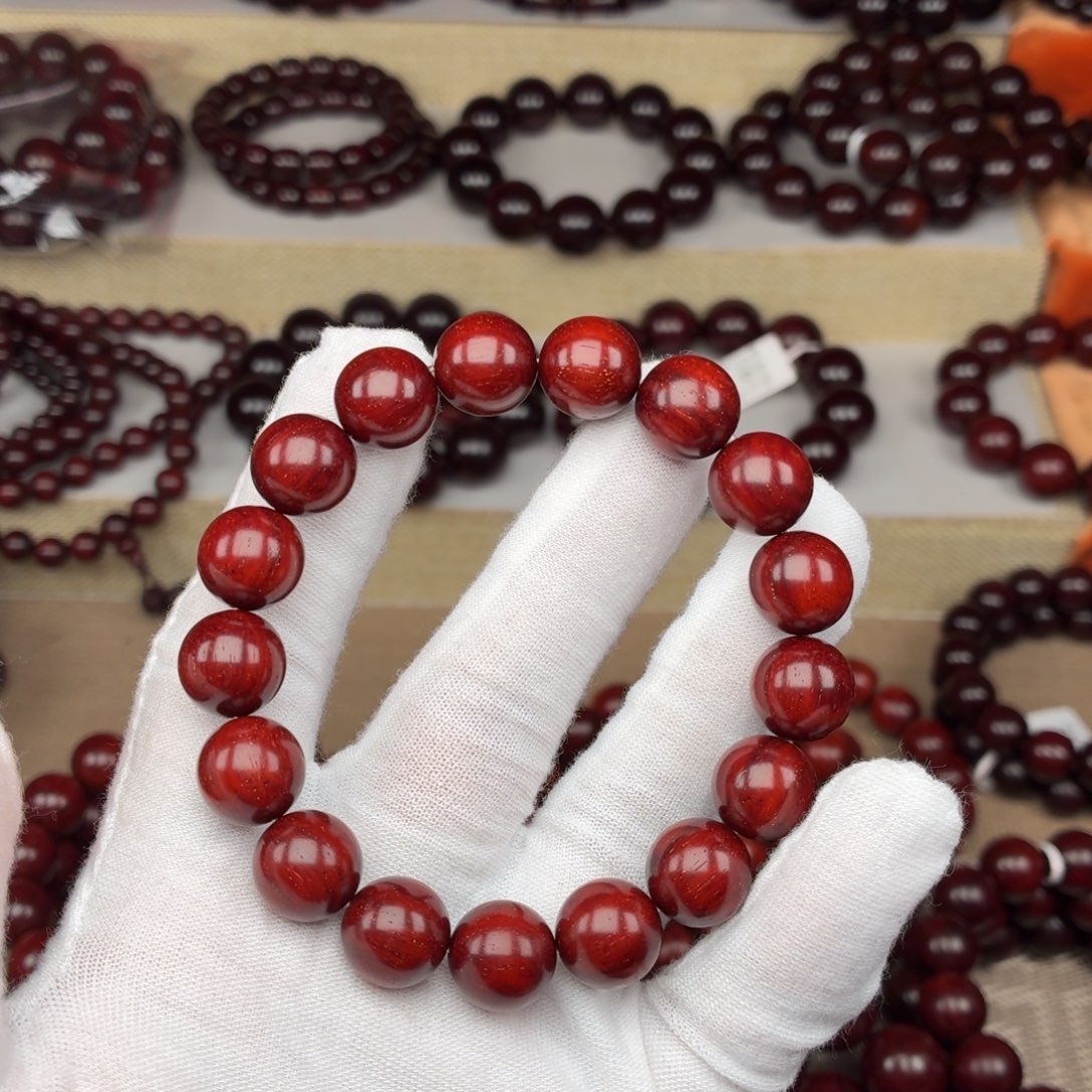 周***鸥小叶紫檀手串/手链1.2顶泥