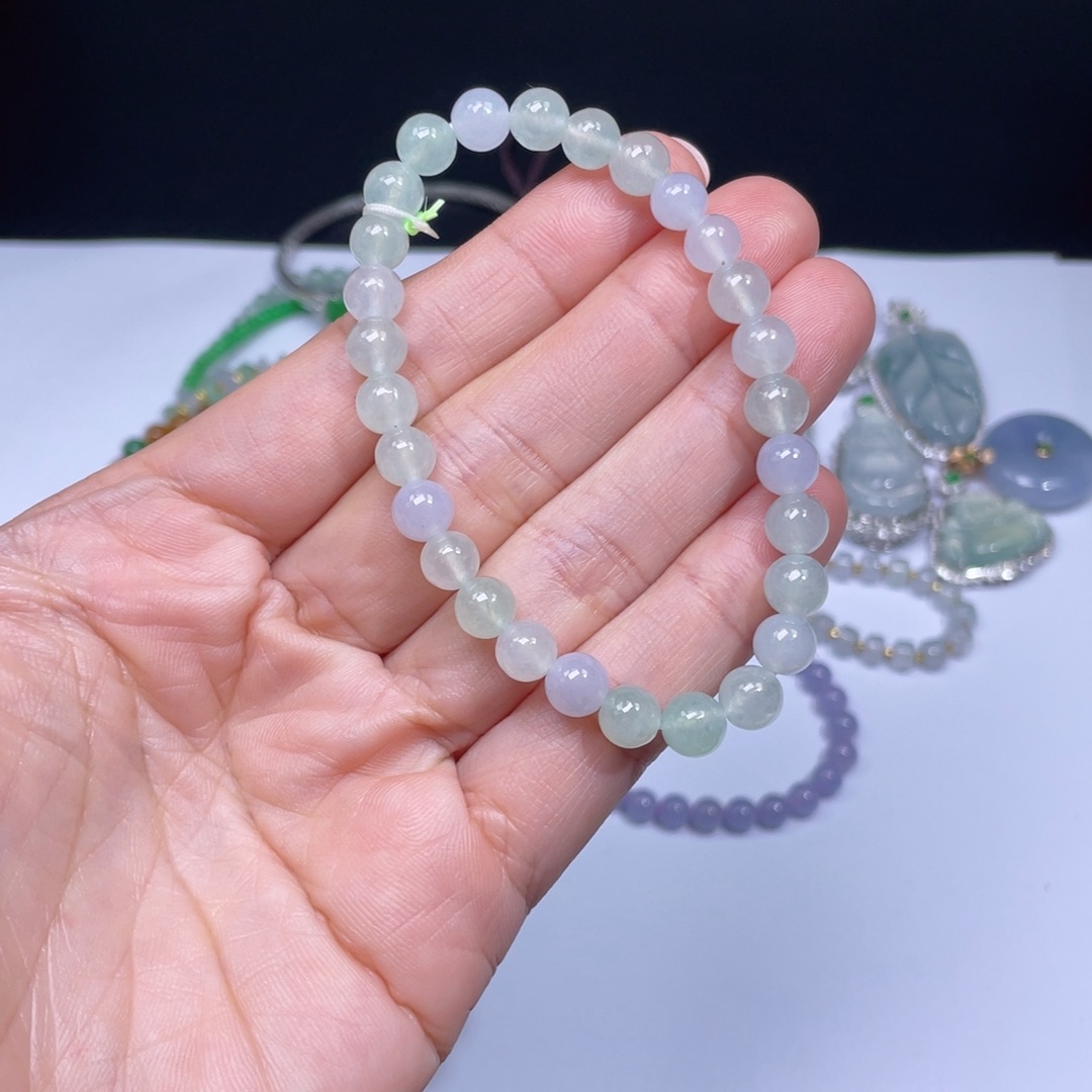 翡翠手链未镶嵌手串