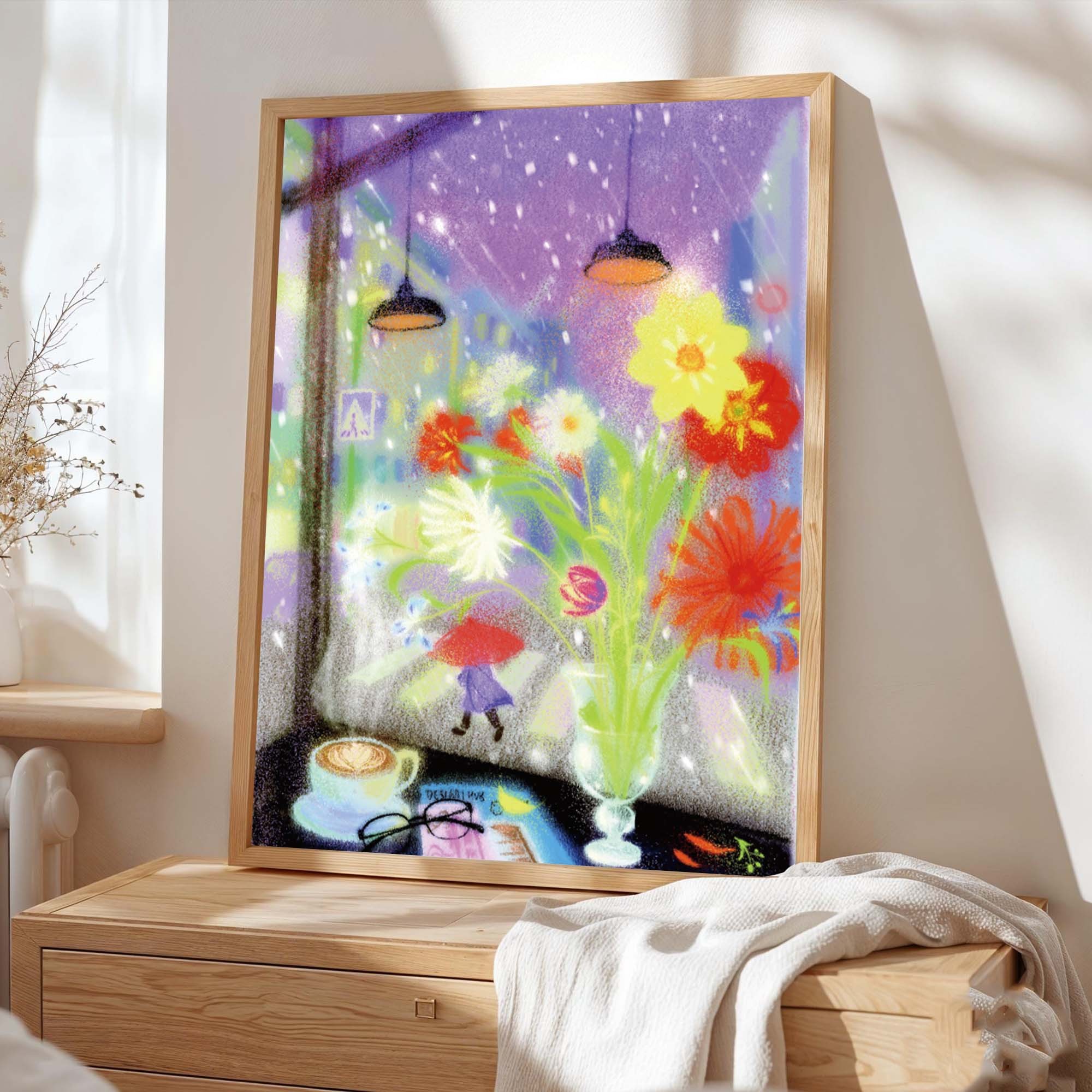 拼的乐新品在窗边，与雪相遇星光细闪纸质500片拼图解压礼物