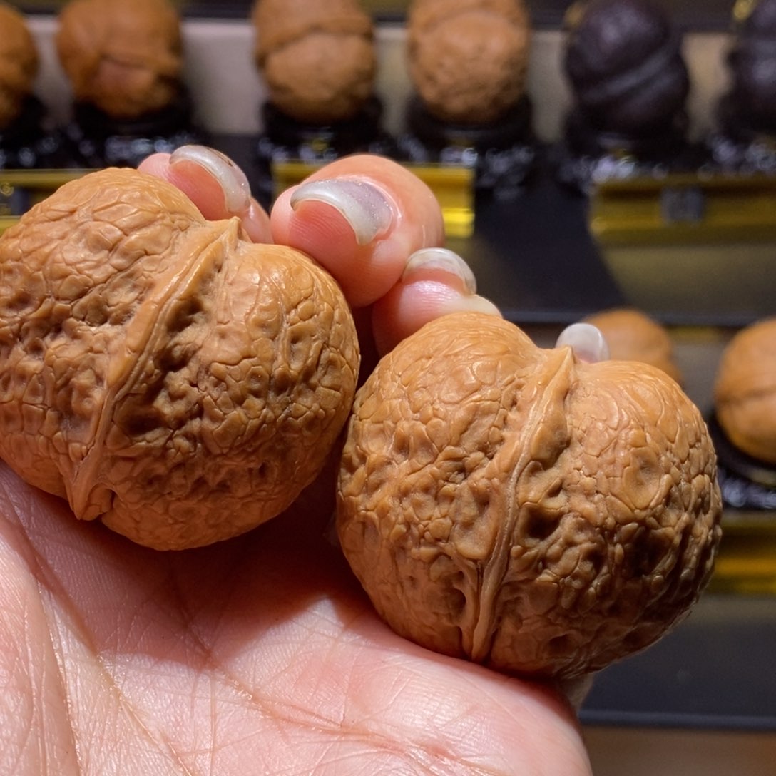 文玩核桃把件峭壁元宝38尺