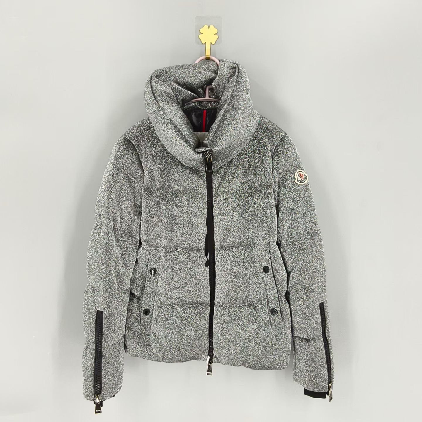 99新 MONCLER 葡萄籽奢潮/爆款闪银满天星羽绒服/0码女装外套女款