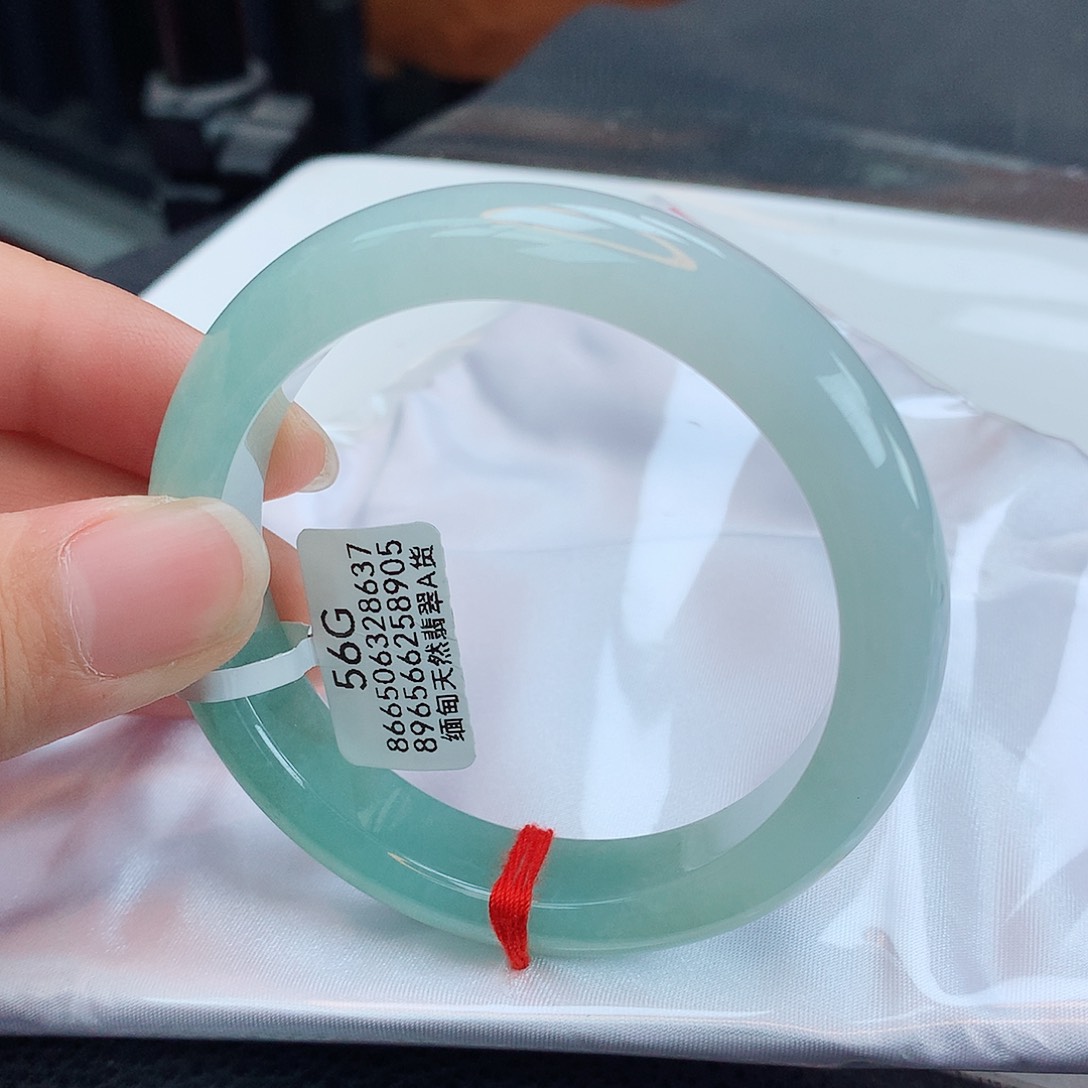 翡翠手镯未镶嵌天然缅甸翡翠A货手镯