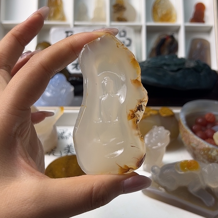 玛瑙/玉髓颈饰合金