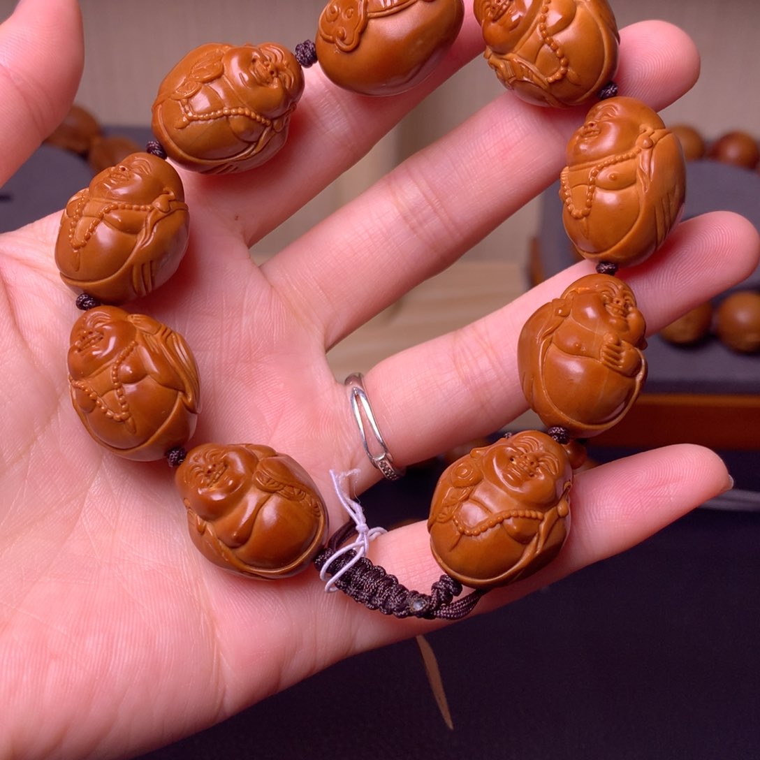 橄榄核手串/手链弥勒佛