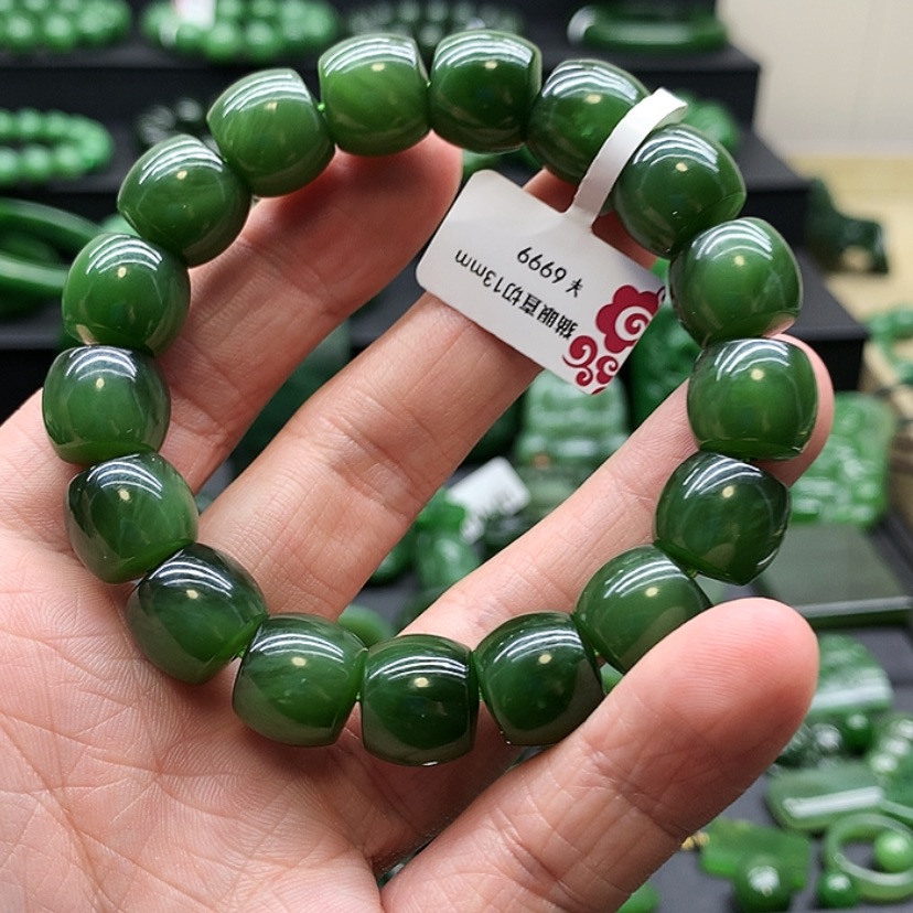 【闪购商品】和田玉（碧玉）手链未镶嵌